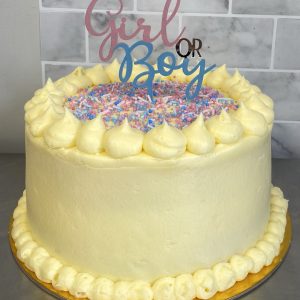 Gender reveal cake